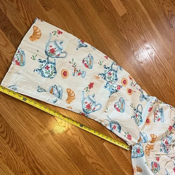 We The Free Eden Printed Wide Leg Slouchy Flare Jeans Size 28 NWT - Picture 9 of 14